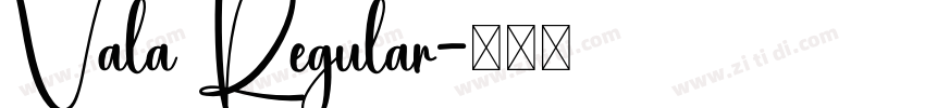 Vala Regular字体转换